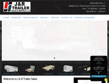 Tablet Screenshot of jrtrailersales.com